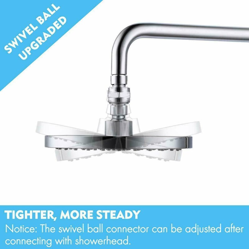 Messing Chroom Kogelgewricht Douche Arm Hoofd Hoek Verstelbare Swivel Adapter