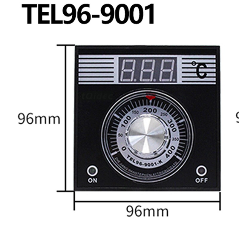 Tlf 72 tlf 96 digital ovn temperaturregulator knop termostat 400 grader 96 x 96mm 72 x 72mm relæudgang k indgang 220v 380v: Tlf 96-9001