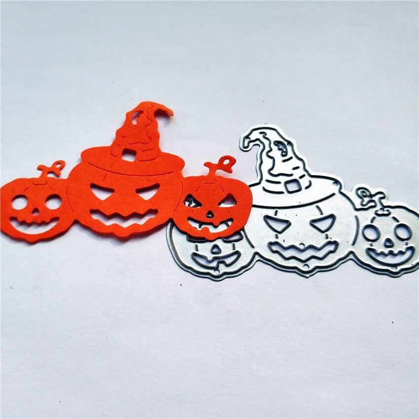 Halloween Pompoen Emmer Metalen Stansmessen Voor Diy Stencils Embossing Diy Card Making Stencils