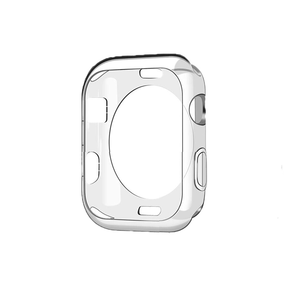 Urcover etui til apple watch series 5 4 3 2 1 band cover 42mm 38m 40mm 44mm slim tpu cover protector til iwatch 4 44mm: Klar / 44mm( serier 5 4)