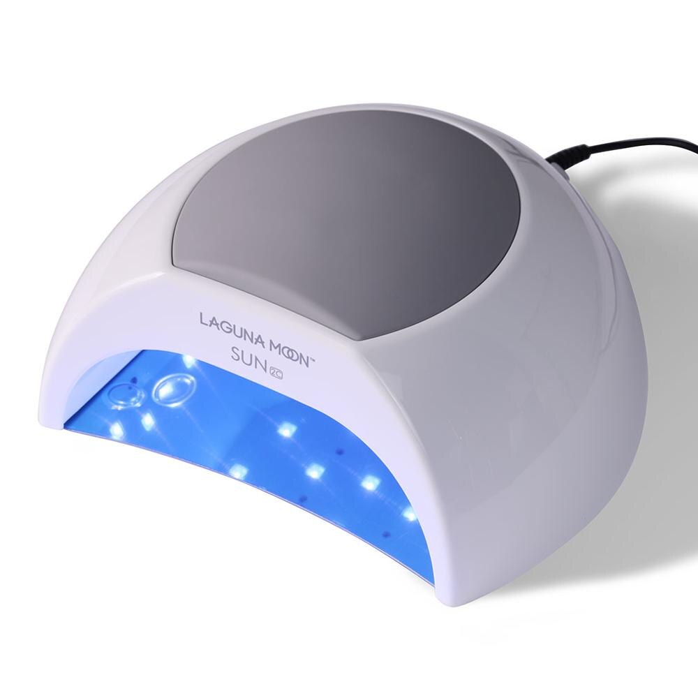 24W/48W UV lámpara LED para manicura secador de uñas de Gel de uñas esmalte lámpara secador de uñas máquina de curado de uñas de Gel polaco guantes con protección UV: SUN2C 48W US plug