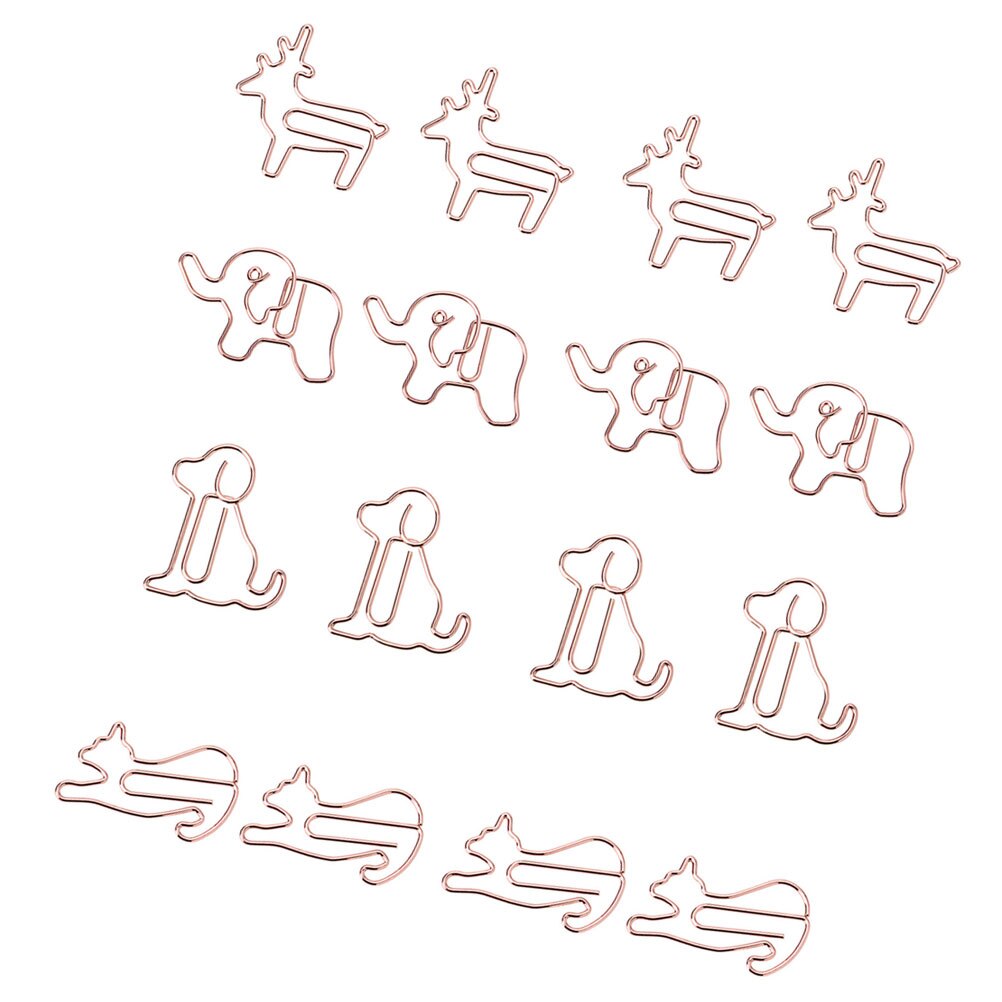 1 Set of Adorable Paper Clips Delicate Animal Paperclips Portable Dog Paperclips