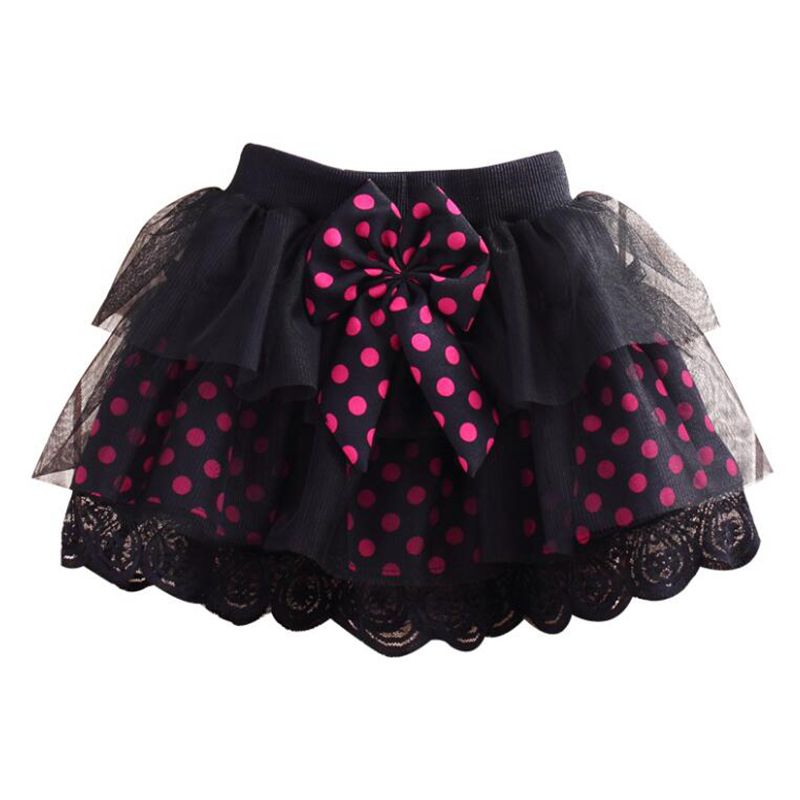 Lente Herfst Zomer Kind Baby Peuter Tutu Cake Rok Dot Kant Boog Prinses Meisjes Rokken Ballet Dans Rok Tutu JW2996