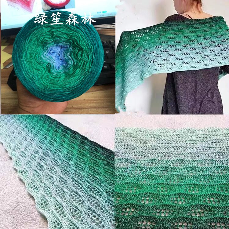 100%  merinould ren uld garn 250g lange sektioner farvet efterårs sweatersjal diy håndlavet hæklet tørklædetråd til strik