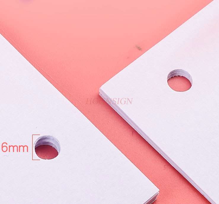 Double hole round hole puncher A4 paper small manual puncher mini manual puncher student stationery paper binding metal