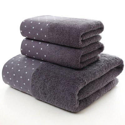 100% Katoen Badhanddoek Set Voor Badkamer Hand Gezicht Handdoeken Voor Volwassen Wit Bruin Grijs Washandje Reizen Sport Handdoek: Grey / 1PC 35x75cm