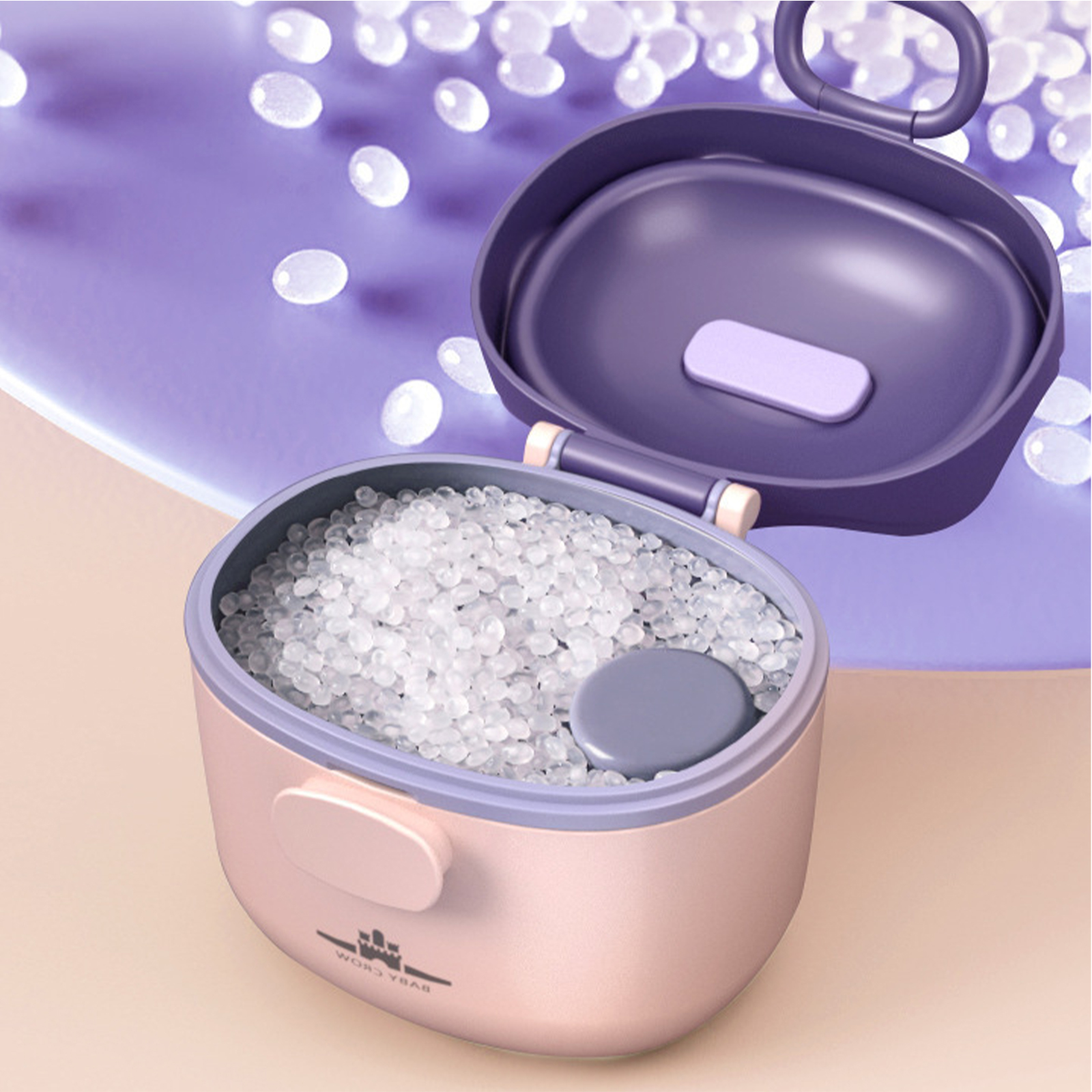 Crown Baby Milk Powder Box Portable Large-capacity Cute Complementary Food Box Small Mini Baby Moisture-proof Storage Tank