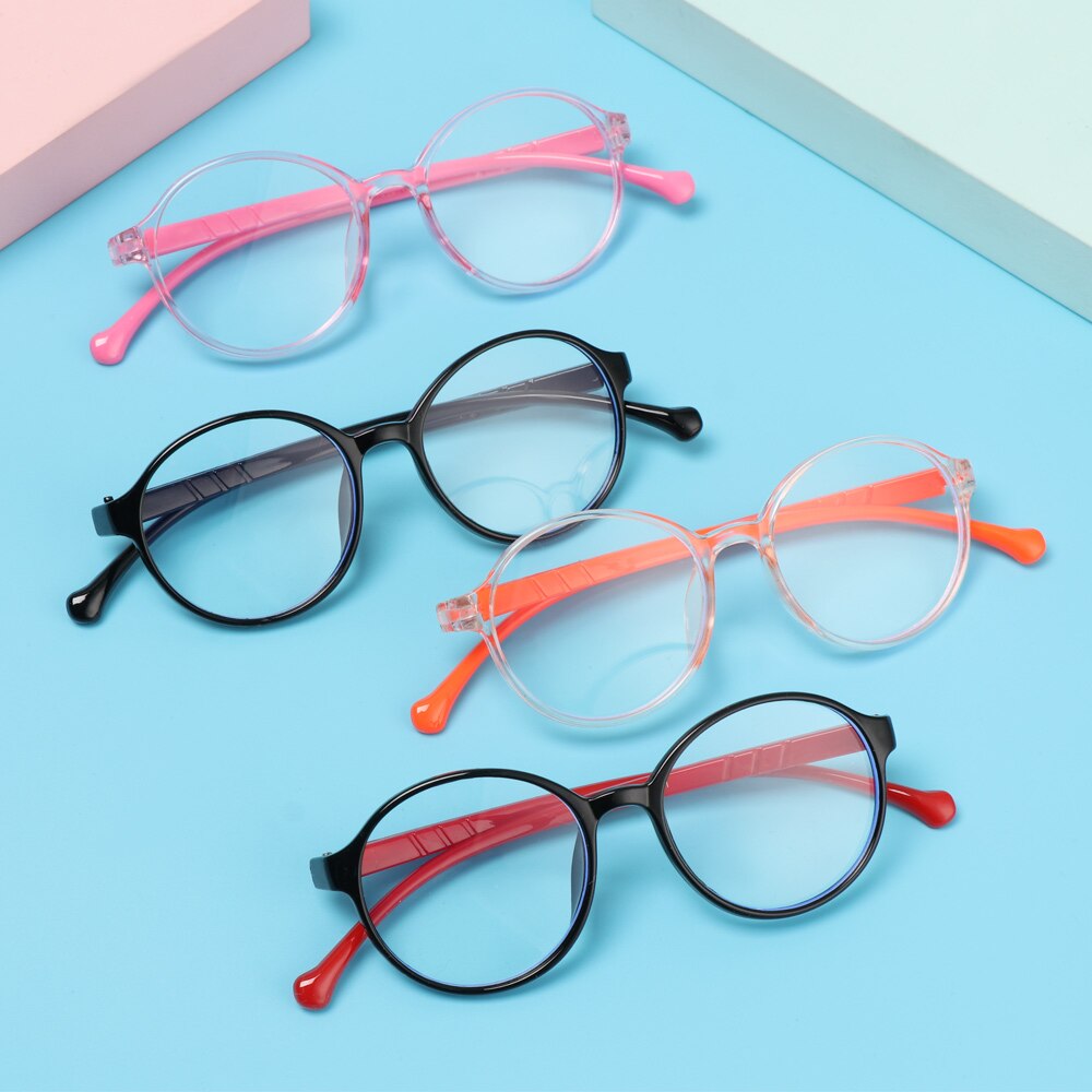 1Pc Anti-Blauw Kids Bril Jongens Meisjes Draagbare Ultra Licht Frame Computer Oogbescherming Brillen Vision Care Bril
