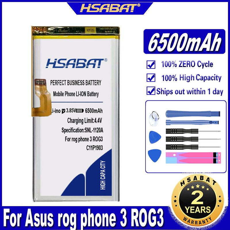 Hsabat C11P1903 6500Mah Batterij Voor Asus Rog Telefoon 3 ROG3 Batterijen