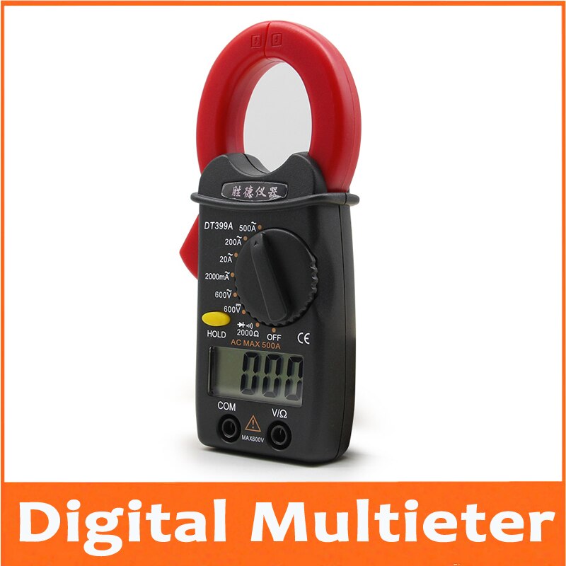 Digital Clamp Meter Mini Ammeter Clamp Multimeter Small Current Meter Voltage Current Resistance Tester