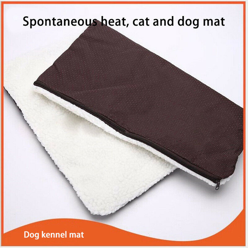 Selvopvarmende kæledyrs seng varm blød fleece pude mat kæledyr vaskbar pad til kattehund