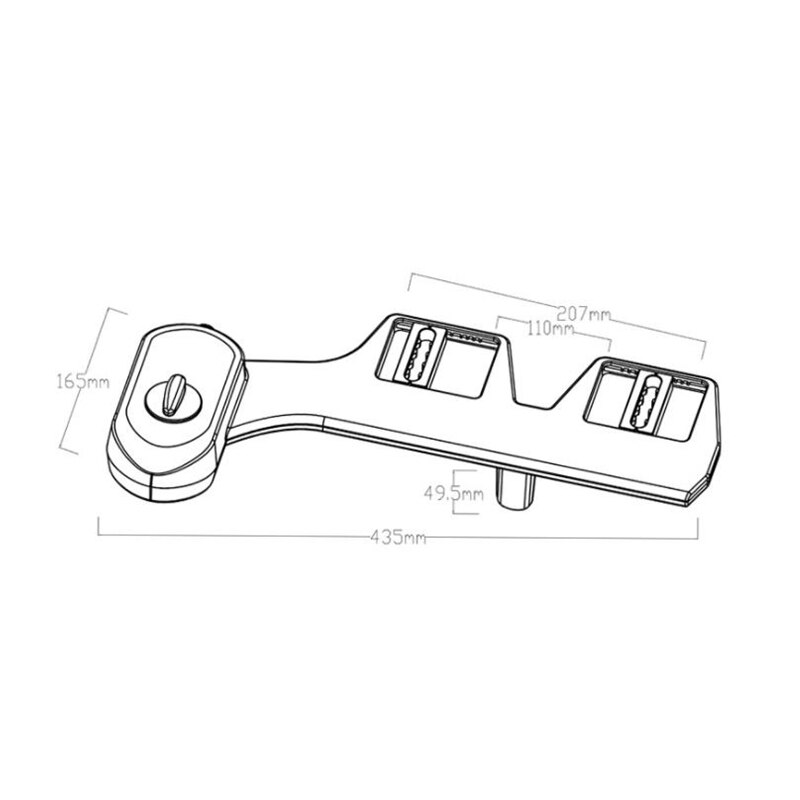 Dubbelmunstycke badrum toalettsits bidé spruta kallvatten icke-elektrisk toalett sprutmunstycke strö 1/2 & #39 ; 3/8 & #39 ; 15/16 & #39 ;