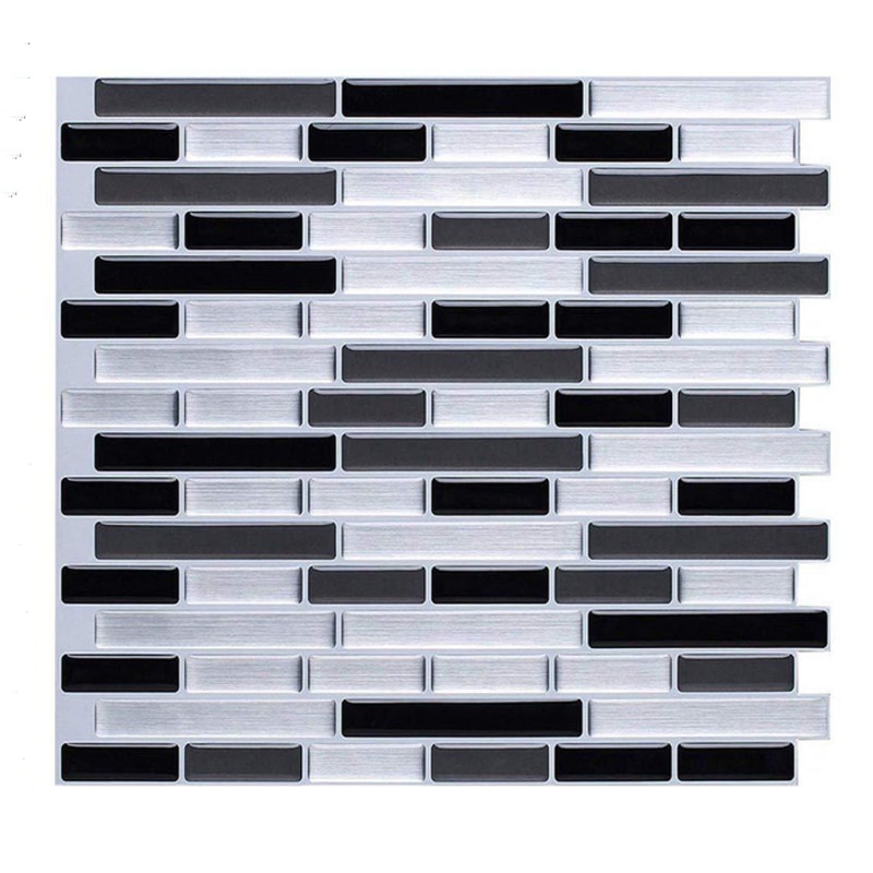 Mosaik selvklæbende flise backsplash 3d væg klistermærke diy epoxy badeværelse køkken hjem indretning olie-bevis vandtæt væg klistermærker