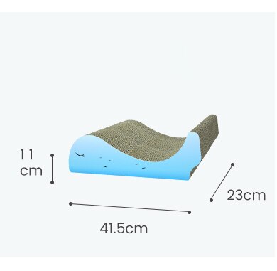 Petshy kattenkrabplank, luxe speelgoed, kattenkrabpaal, kattenpootbeschermer, kattenkrabpaal van karton: Huisdier -610-2