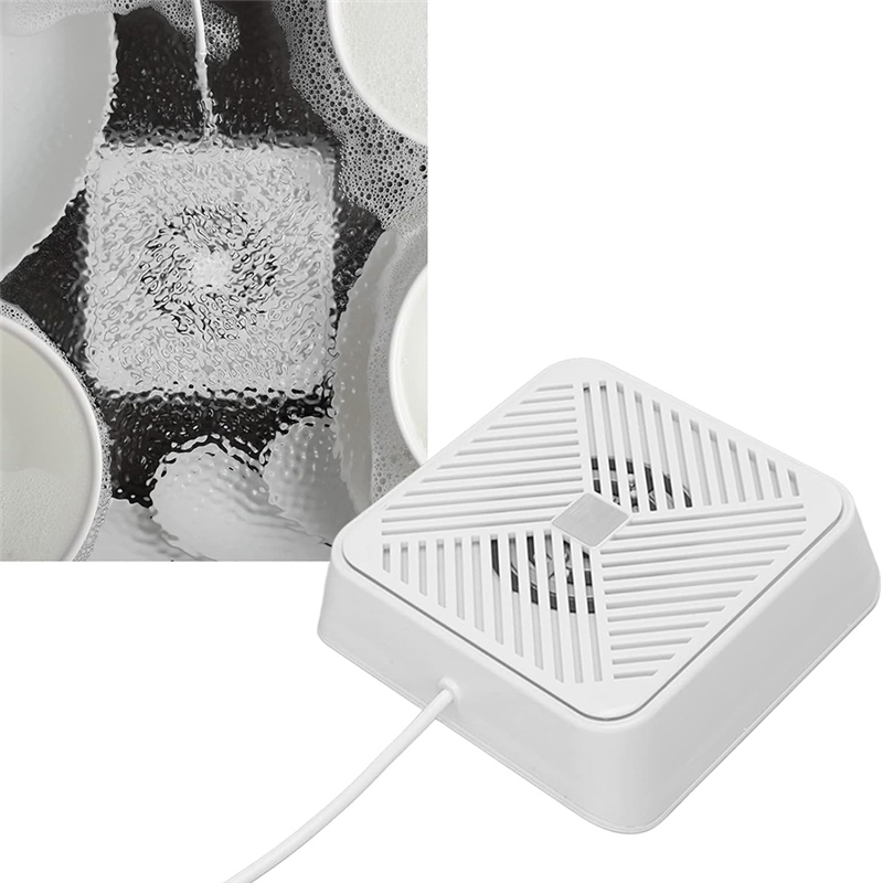 HLZS-Mini Ultrasonic Washing Machine, Portable USB Dishwasher For Kitchen Sink, High Frequency Power Cleaning Removal