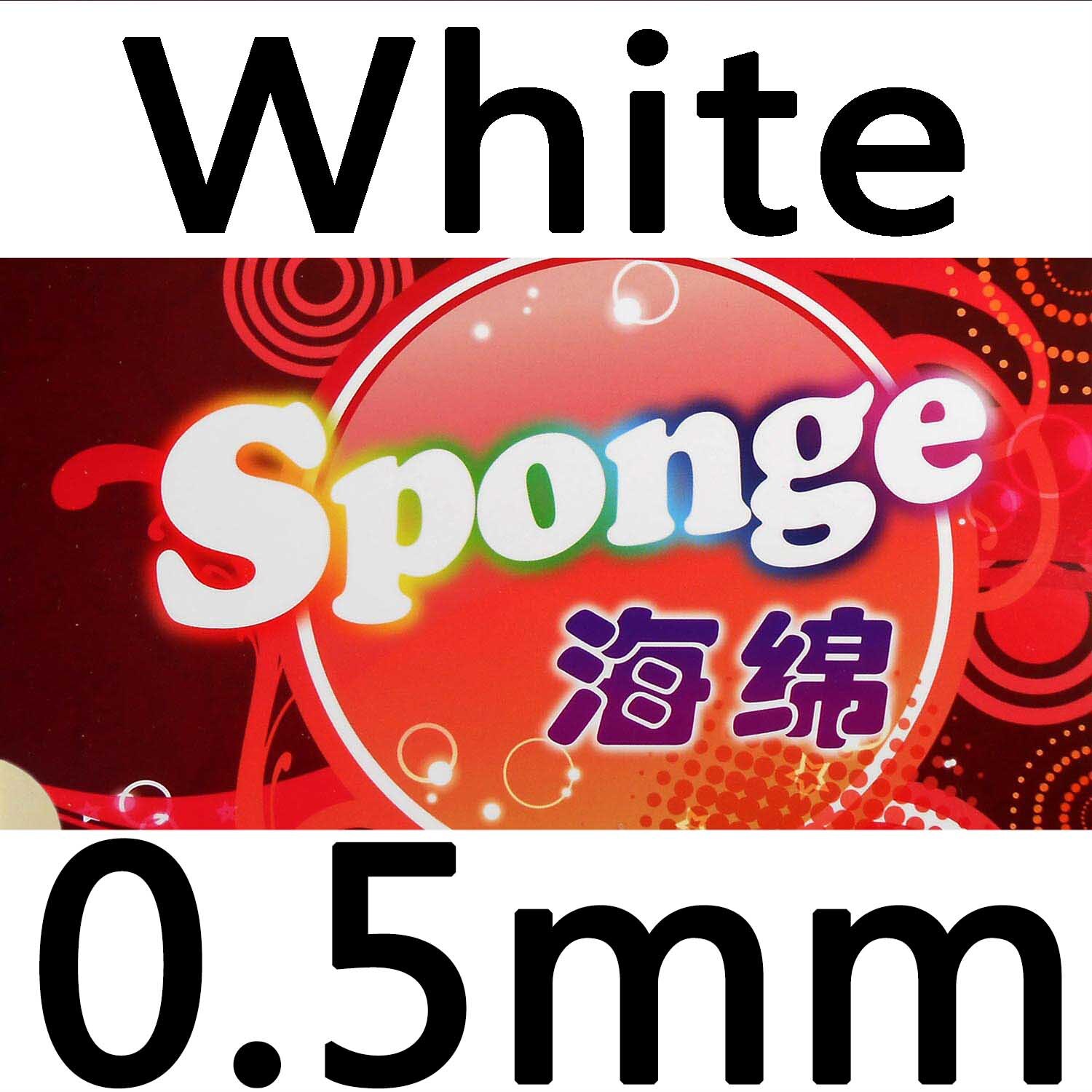 61 secondo Ad Alta Elasticità Ping Pong Spugna: white 0.5mm