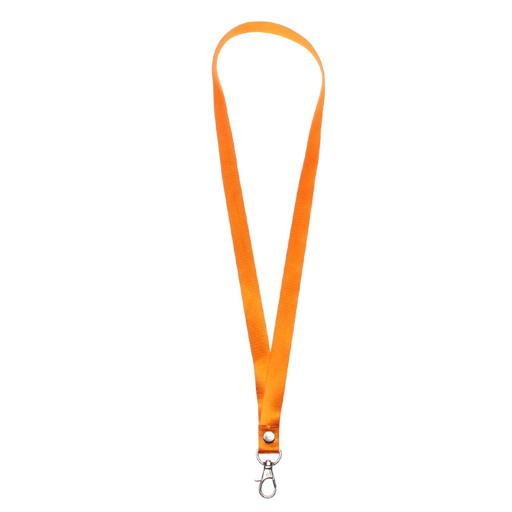 Cordon tour de cou de sécurité détachable pour porte-badge, porte-clés, anneau métallique, porte-cartes, porte-badge, aléatoire