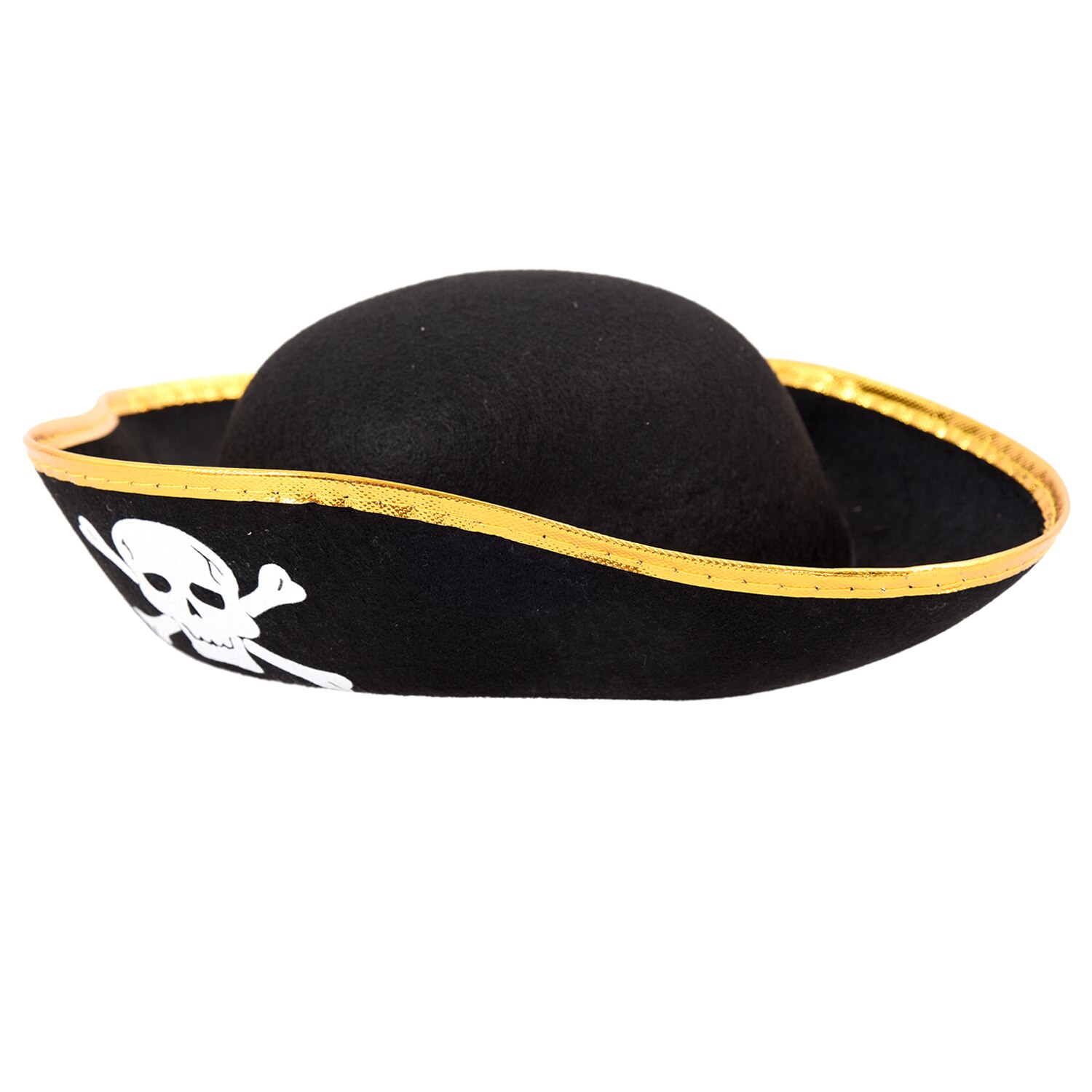 Unisex Dressing Up Black Skull Pattern Pirate Bucket Hat Cap