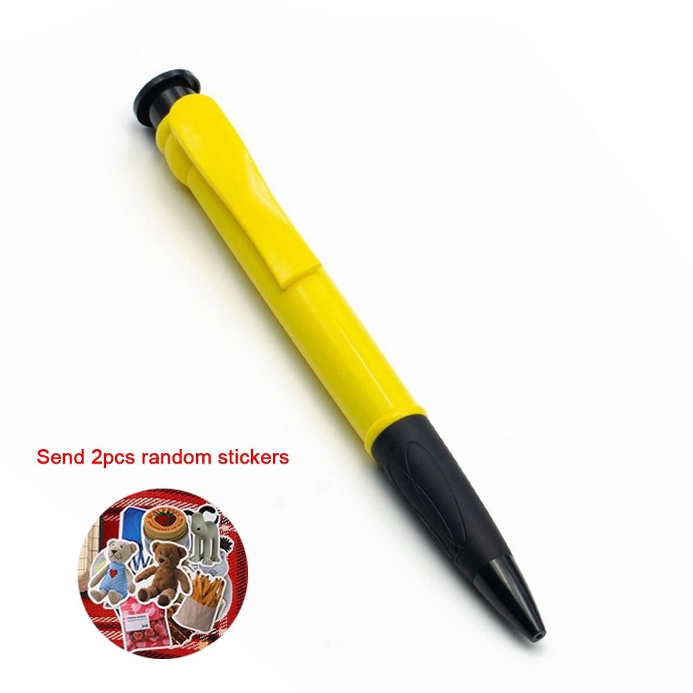 Plastic Big Ballpoint Pen Large Fun Oversize Writting Pen Props Toys Novelty Toy Huge Neutral Pen Stationery: Navy Blue