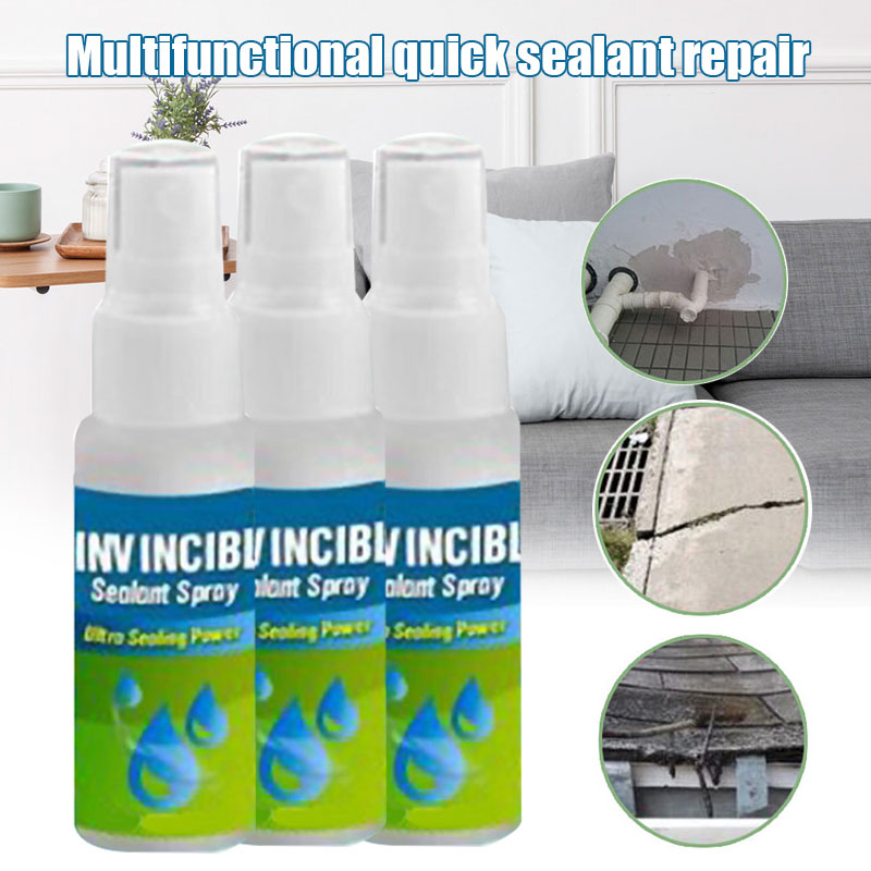 30ml Invincible Sealant Spray for Wall/Pipe/Roof Multifunctional Quick Sealant Fix Home Walls Leaking Repair Glue