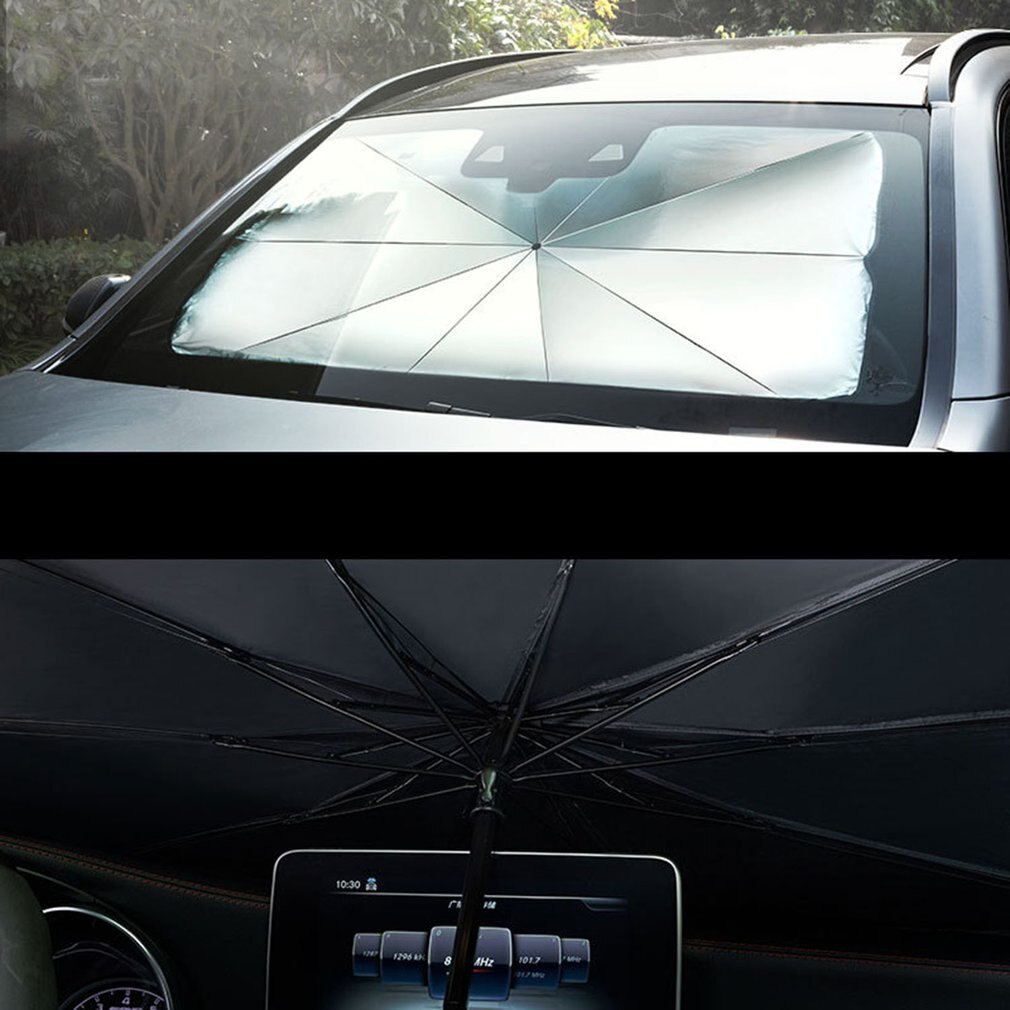 Parasol frontal para coches, cubierta interior de luna delantera, con protección UV, para modelos Sedán y SUV, accesorios parabrisas