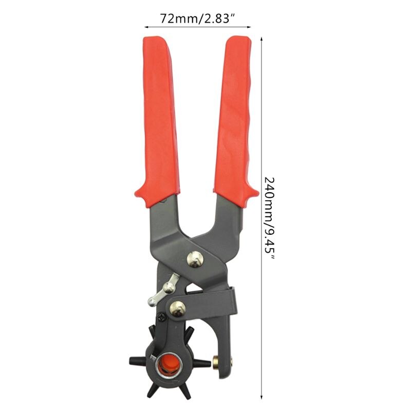 6 tailles ronde trou poinçon rotatif en cuir pince perforateur fabricant outil pour ceinture