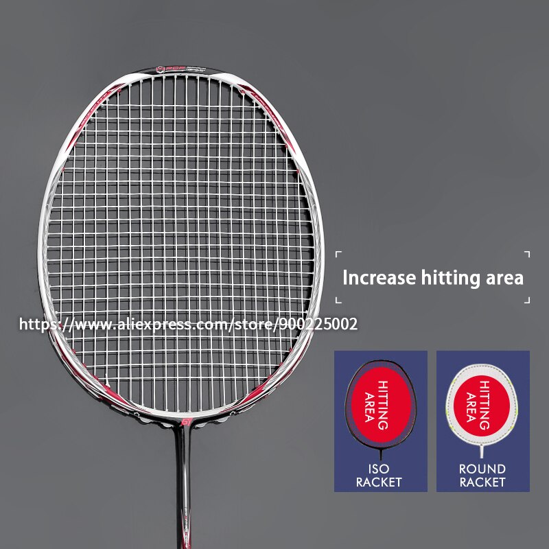 67-69g Ultralight Carbon Fiber Badminton Rackets R... – Grandado