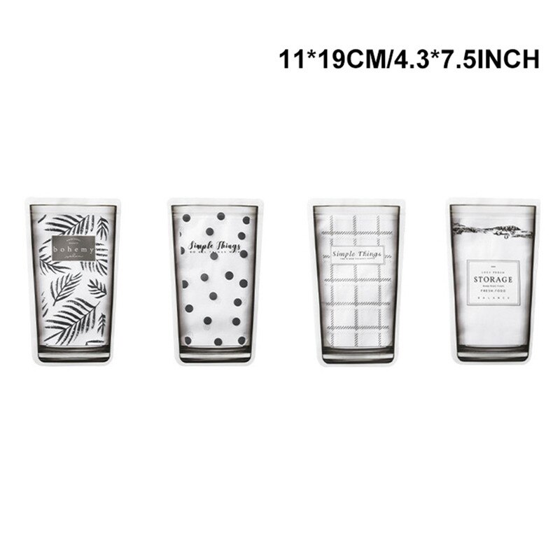 XRXYMQ 10 stuks ritszakken, groot, 60 x 80 cm, frosted rits, ziplock