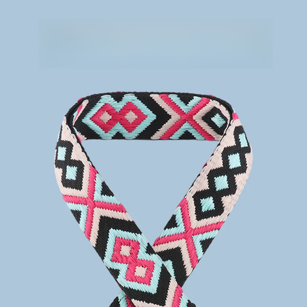 2 meter 38mm meetee polyester jacquardvävband ryggsäcksrem bälte kläder bindningstejp sytillbehör: Röd