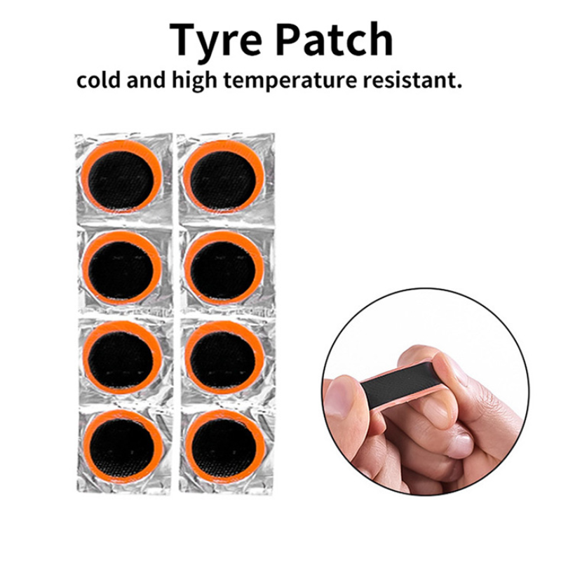 Bicycle Flat Tire Repair Kit Tool Set PortableTire Repair Rubber Patch Glue Lever Set bike Inner Tube Puncture Patch Repair Tool