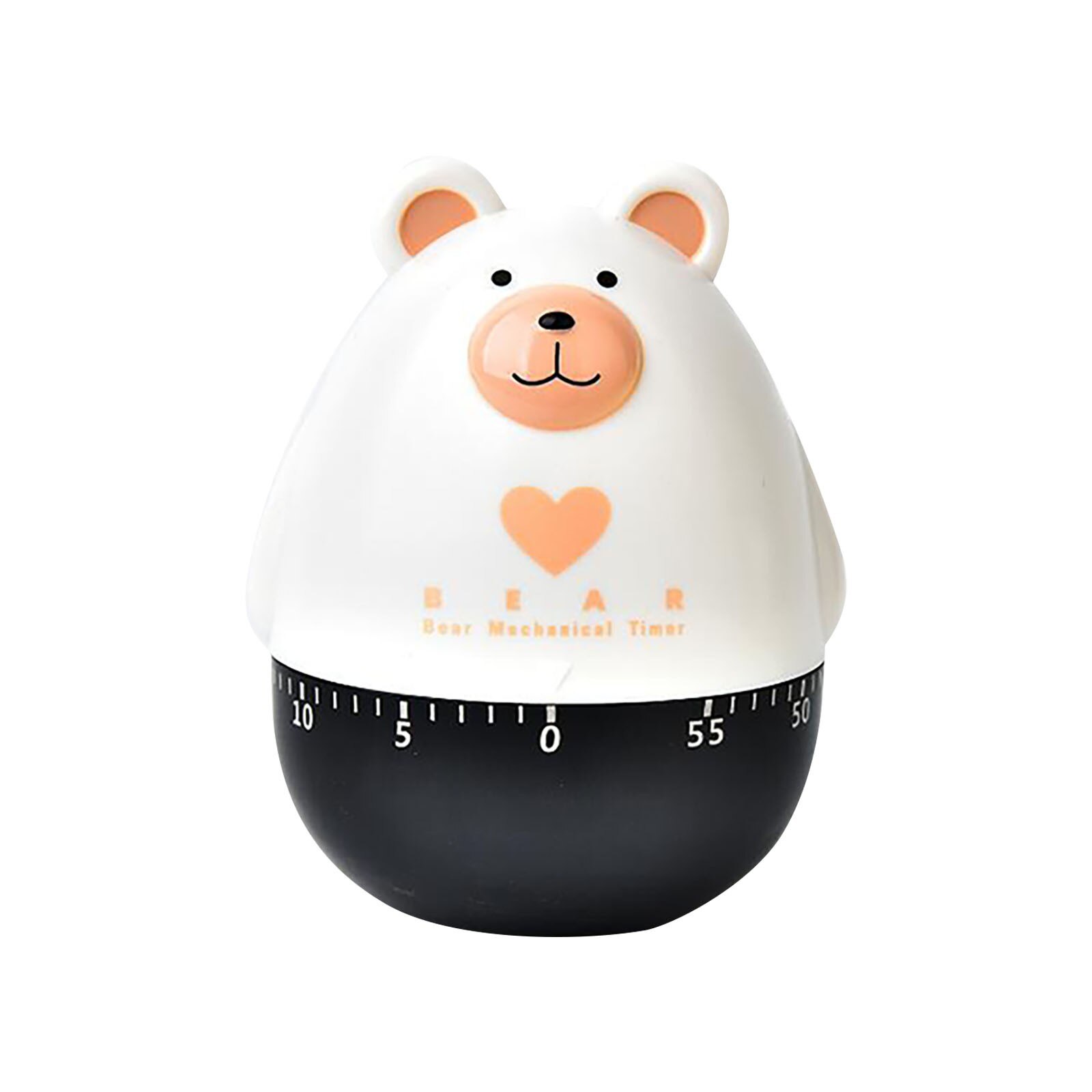 Kitchen Timer Cartoon Cute Animal Bear Bull Analogue Alarm Gadget Bell Time Food Child's Favorite Appearance Cooking Chef#35: D