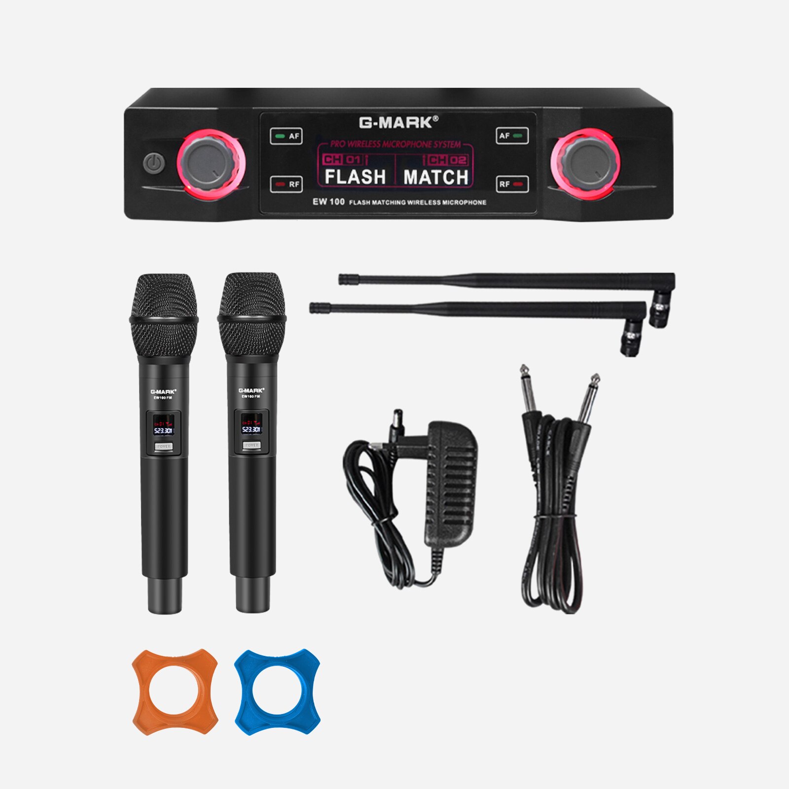 Karaoke Microphone G-MARK EW100 UHF Handheld Mic Fixed Frequency 50M For Home Party Show Wedding