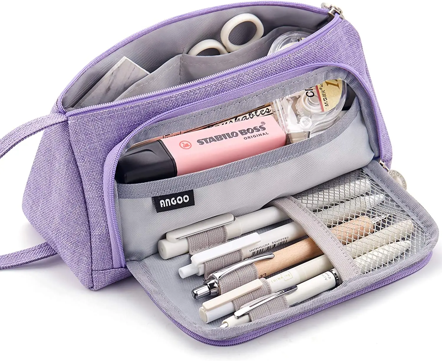 Colored Cute Pencil Case Pencilcase School Pouch Kawaii Large Capacity Pencil Bag Pencils School Pen Box Stationery Papeleria