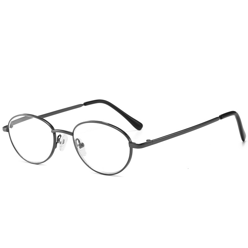 MOLNIYA Oval marco de Metal gafas de lectura hombres azul Ray ultraligero gafas de lectura de presbicia + 1,0 + 1,5 + 2,0 + 2,5 + 3,0 + 3,5: +400 / 1