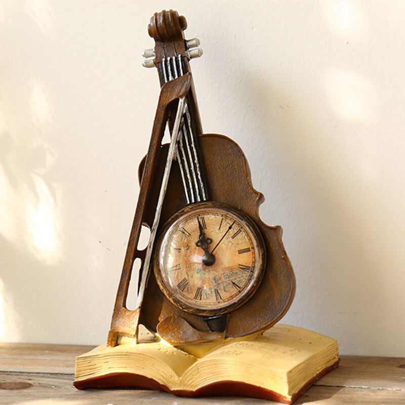 1 Pcs Nordic Stijl Globe Retro Hars Klok Ornamenten Study Woonkamer Office Home Decoraties Kabinet Porch Zetel Klok