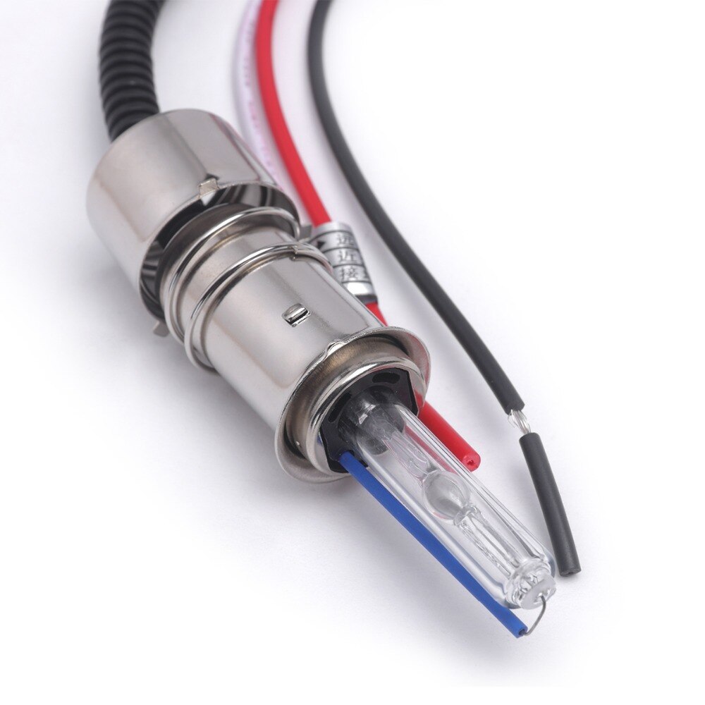 Balasto de motor de xenón de 35W para motocicleta, luces HID H4 BA20D H6 Hi/Lo 4300k 5000k 6000k 80000k 10000k, lámpara de bi alto/bajo