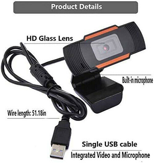 Ufficio HD 1280X720 Camera Web Cam Macchina Fotografica del USB Webcam Con Microfono Per PC Del Computer Portatile