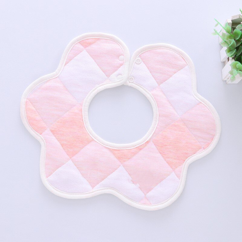 Baby Lätzchen Baumwolle Blume Wasserdichte Tuch Lätzchen Speichel Handtuch Rotierenden Baby Fütterung Kittel Kleinkind Spucktücher Bandana Lätzchen: Rosa