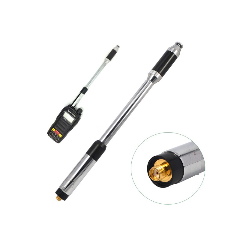 Rise-rh -770 136-174/400-480 mhz dobbeltbåndsantenne håndholdt teleskopisk radioantenne
