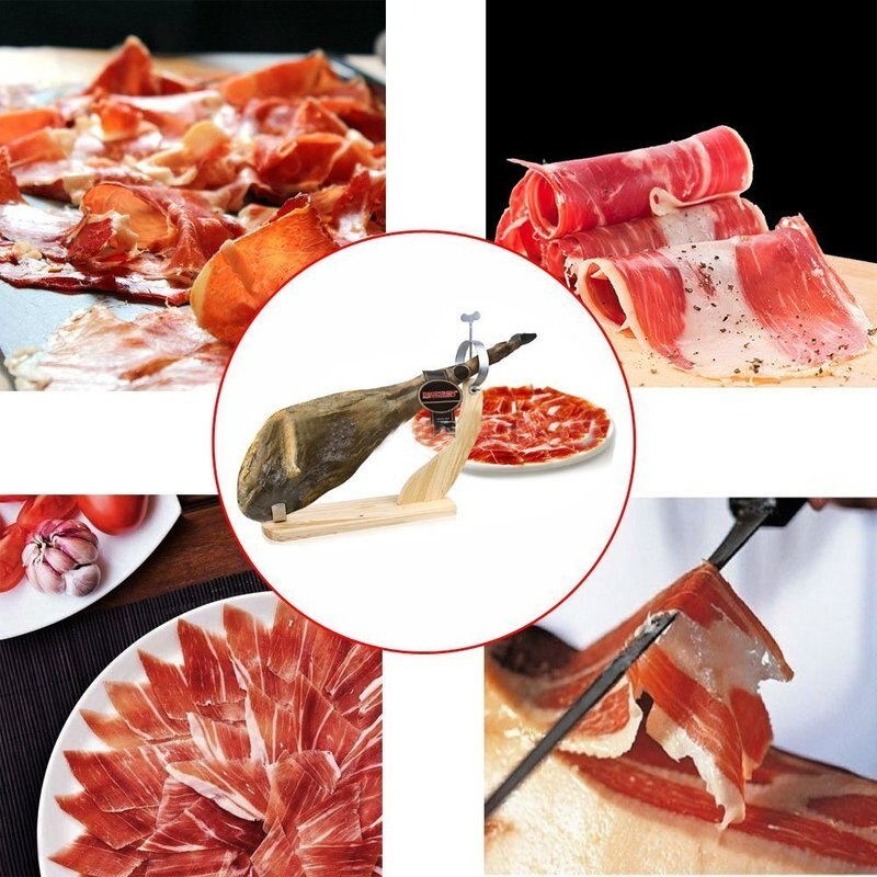 Knife Block Spanish Ham Holder Ham Frame Turkish BBQ Holder Italian Ham Stand Spain Kitchen Holder for Beef Not Include Knife