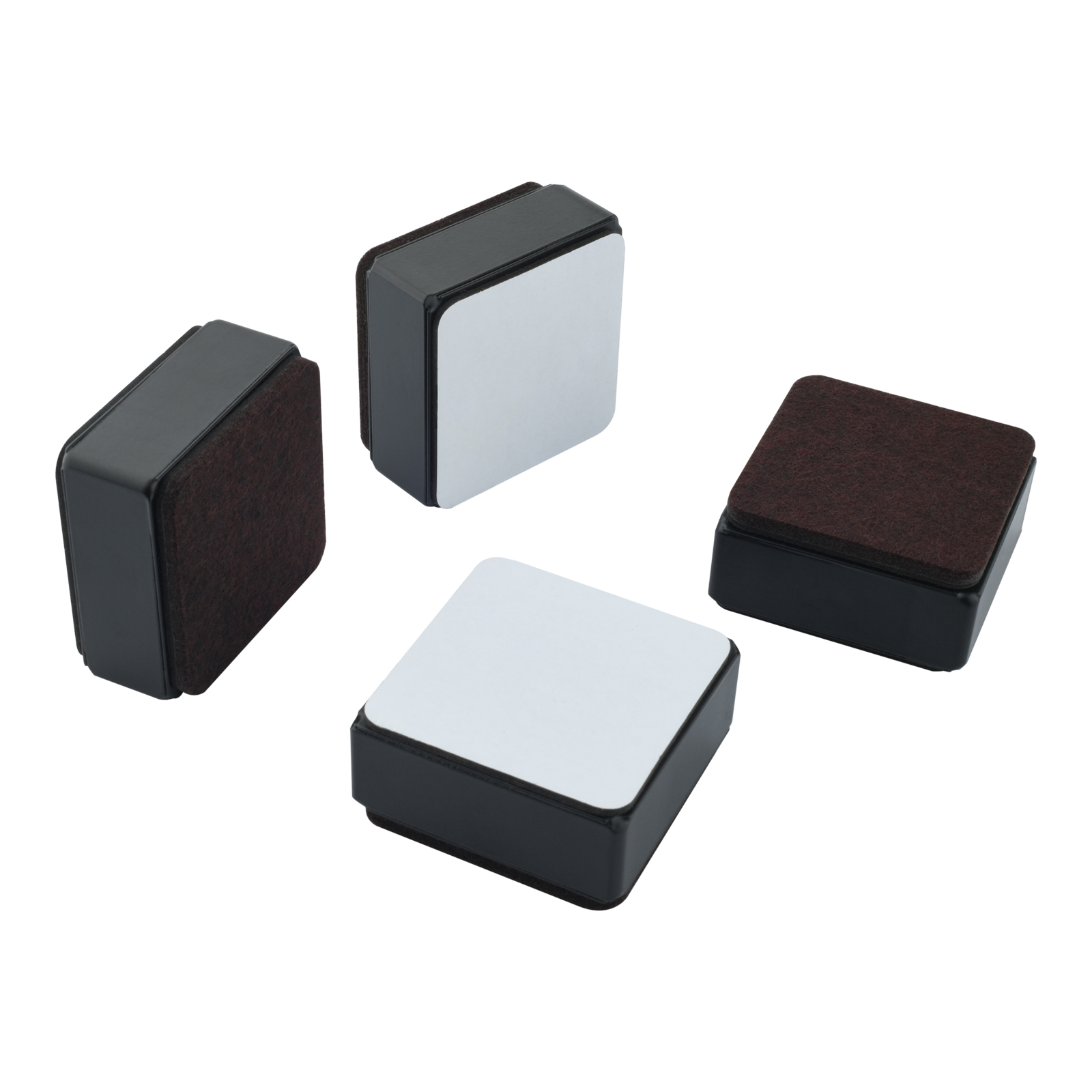 4 stks Meubels Riser Pad Rond/Vierkant Massief Koolstofstaal Bed Tafel Stoel Bank Lift Voeg 30mm Hoogte Zelfklevende Bescherm Vloer