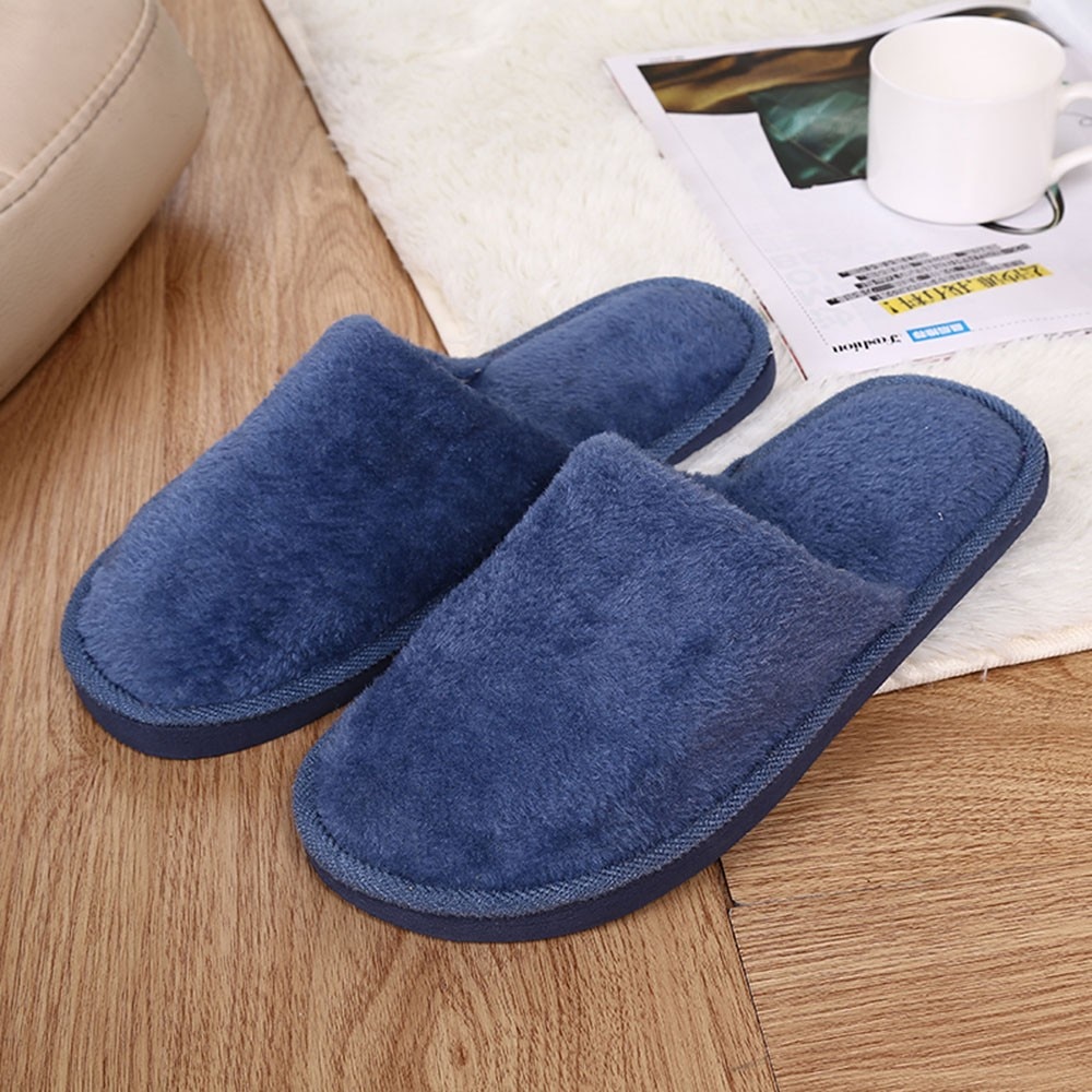 30 # Mannen Thuis Slippers Flip Schoenen Winter Warm Thuis Pluche Zachte Slippers Indoor Non-Slip Slippers Winter floor Slaapkamer Slippers