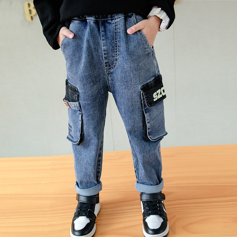 Jean Cargo enfant garçon 10 12 ans pantalons décontractés automne printemps tenue ado garçon: 6