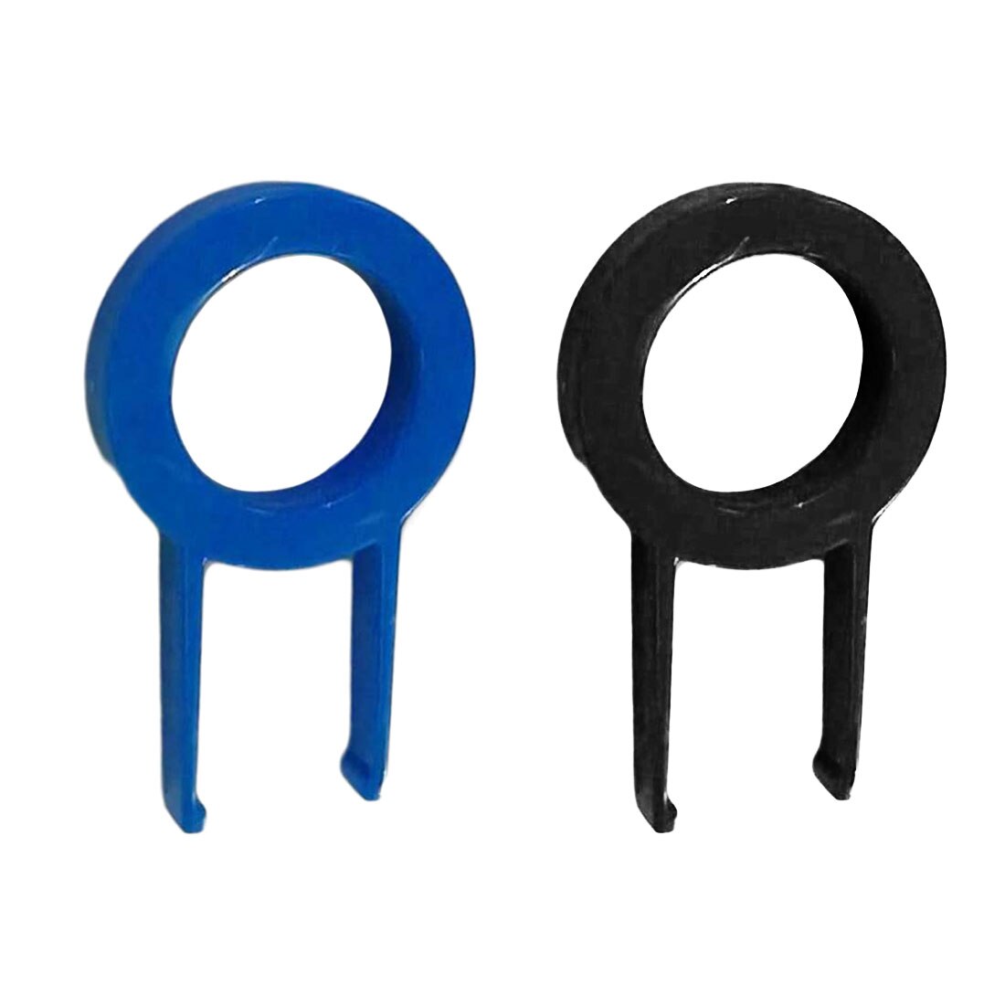Extracteur de clé clavier mécanique capuchon de clé de clavier capuchon de clé rond outil de fixation extracteur de clé dissolvant couleur aléatoire noir ou bleu