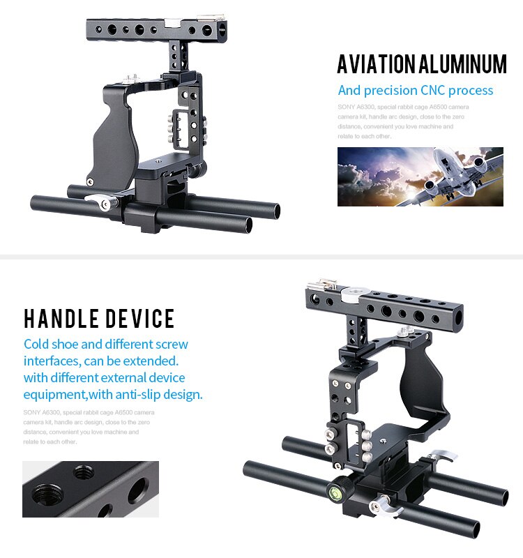 Yelangu Camera Kooi Luchtvaart Video Film Movie Maken Kooi C6-B Dslr Camera Camcorder Kooi Rig Voor Sony Schieten Video Vlog