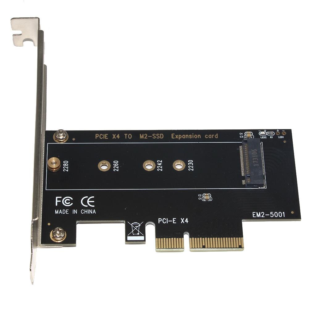 Ssu EM2-5001 Pci-E 3.0 X4 Om Nvme M.2 Ngff M Sleutel Ssd Riser Uitbreidingskaart