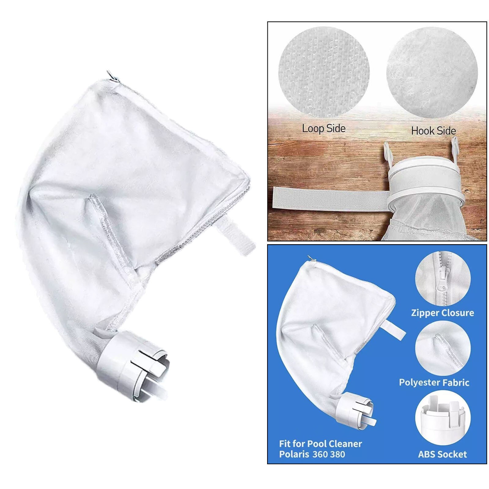 All Purpose Pool Sweep Vacuum Suction Machine Bags For Polaris 360 380 Pool Automatic Cleaner Leaf Bag Parts