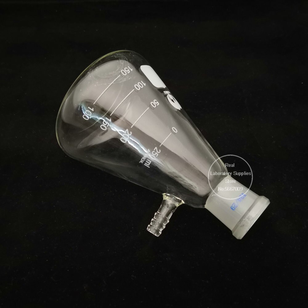 1 Uds. Frasco de filtración de boca de molienda al vacío de vidrio de 25ml a 2000ml, frasco de filtro de succión, botella de filtro de laboratorio