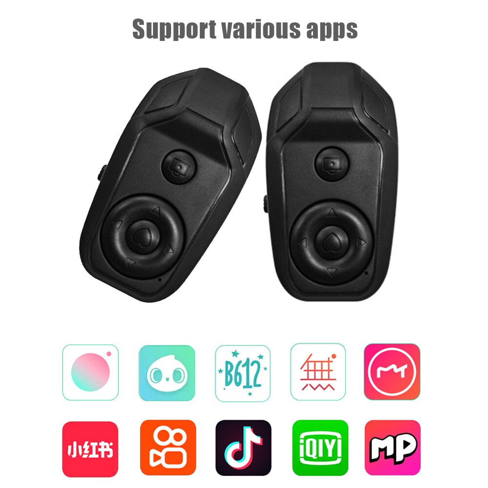 Mini Bluetooth-compatible Remote Control Smart Wireless Controller Self-Timer Camera Stick Shutter Release Selfie Video Button