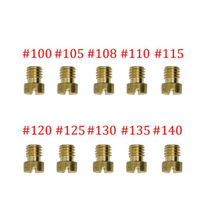 30Pcs Carburateur Jet Kit,10 Stuks Slow Pilot Jets En 20Pcs Carburateur Jets Voor Pwk Keihin Oko Cvk Koso Pe Pwm